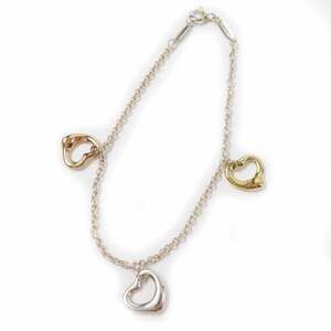 TIFFANY Gold Heart Charm Bracelet